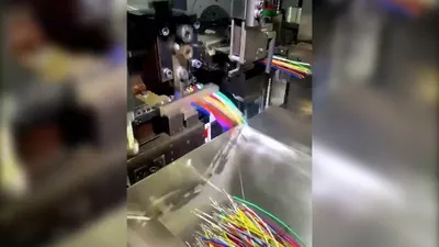 Máquina de crimpado de terminales de un lado y estañado de doble cara de 8 hilos, RH-05CC