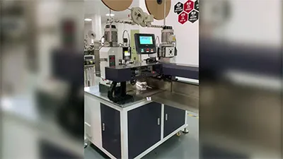 Máquina de estañado de un lado y crimpado de terminales de dos lados de cable plano, RH-08CC