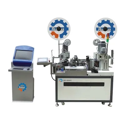 RH-028CC (crimpado y marcado de terminales prensados en frío de 2 lados)